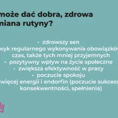 Dobra, zdrowa odmiana rutyny to lepszy sen, efektywność, spokój i więcej energii. Zmień swoją codzienną rutynę!