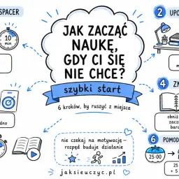 Jak nauczyć się dyscypliny? 6 kroków: spacer, porządek, jedno zadanie, mniejsza bariera wejścia, zasada 5 minut i technika Pomodoro.