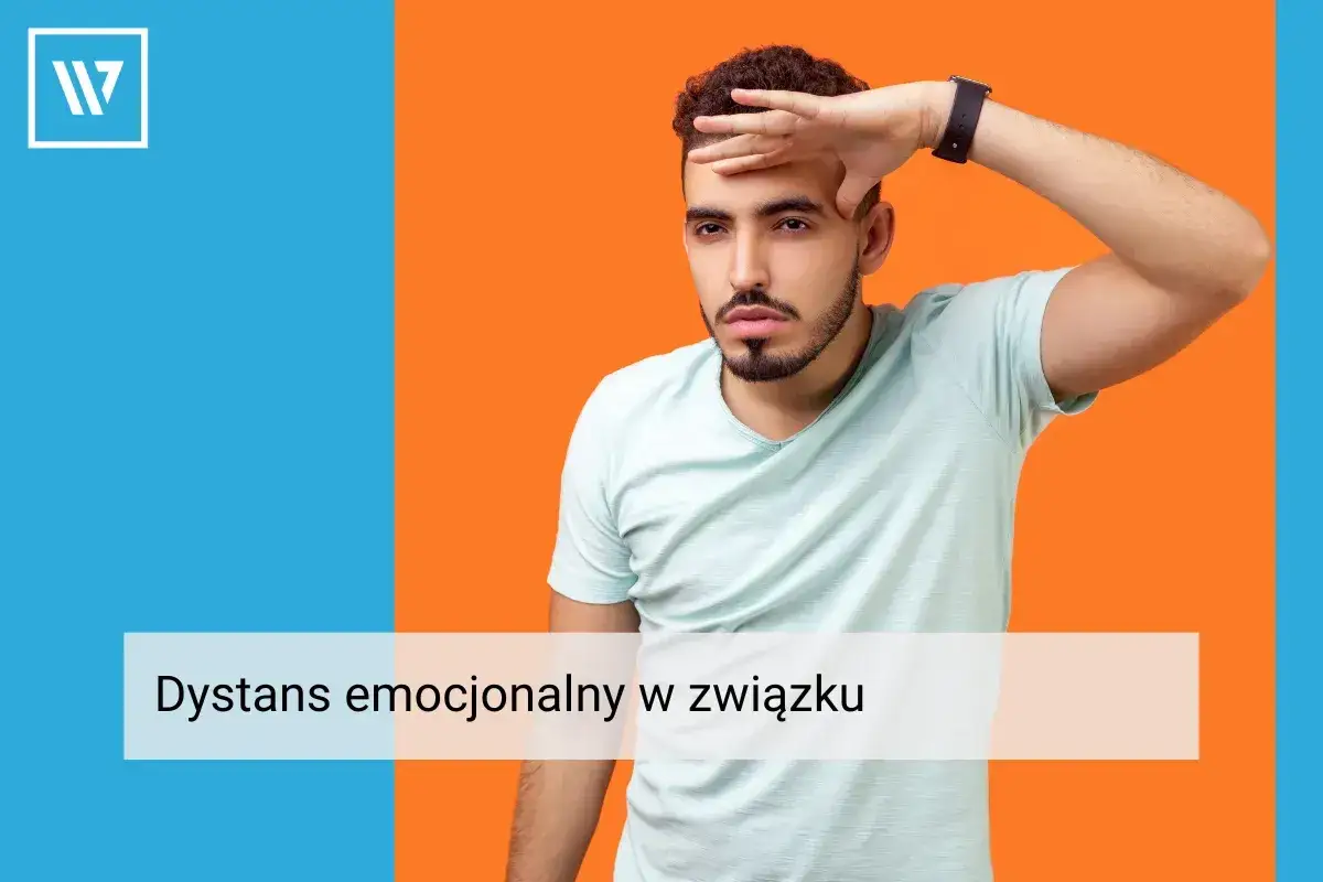 Mężczyzna z ręką na czole, jakby chciał mieć wszystko gdzieś. Tekst:
