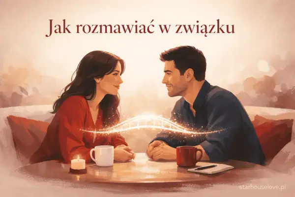 Para rozmawia przy świecach. Ona patrzy na niego z uśmiechem, jakby chciała wiedzieć, jakie mam plany.